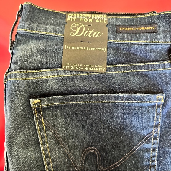 New with Tag Citizen of Humanity The Dita Low Rise Petite Bootcut Denim Y2Kstyle - Picture 7 of 12